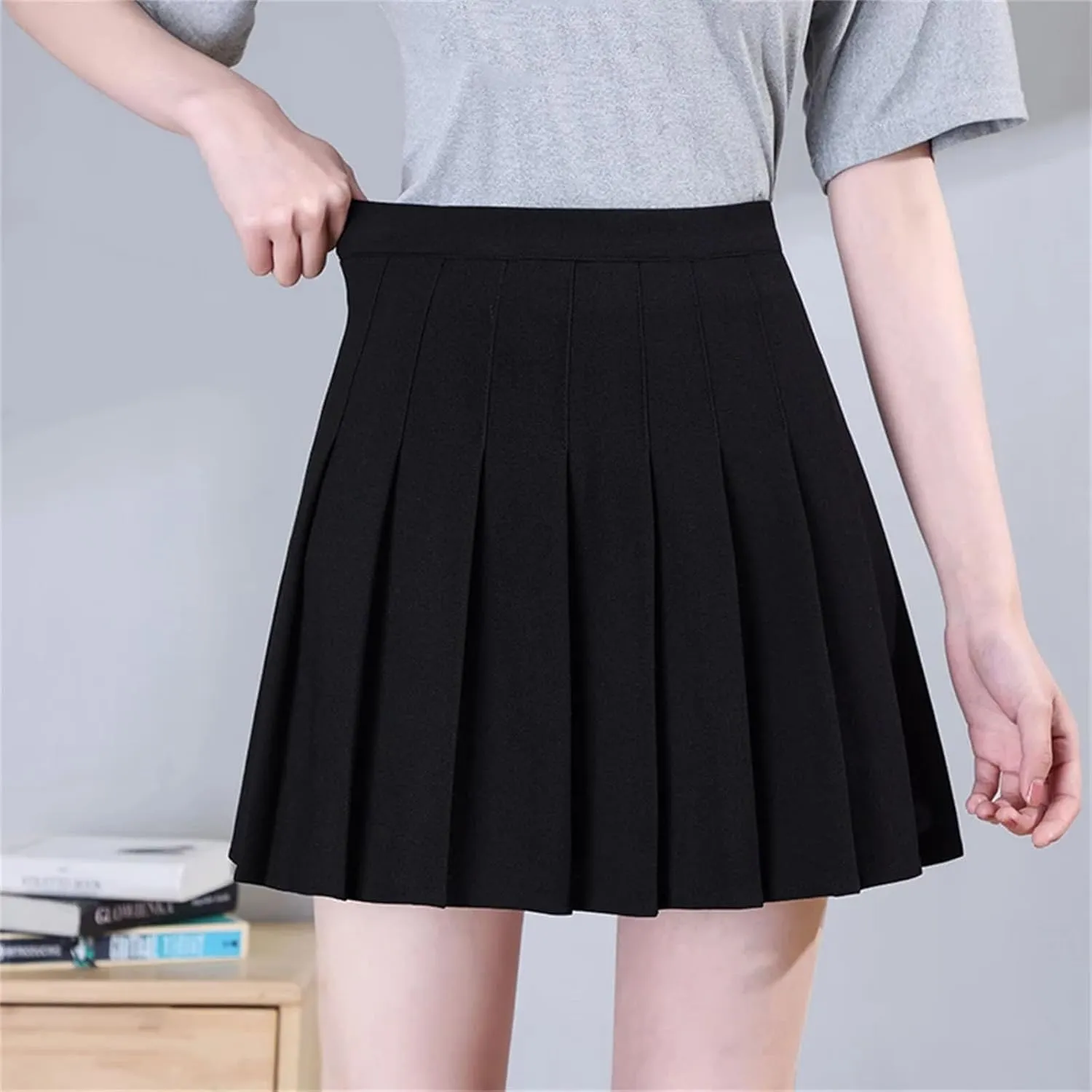 Women's Casual Short Skirts for Women Pleated High Waist Sexy Mini Skirt Athletic Short Dress