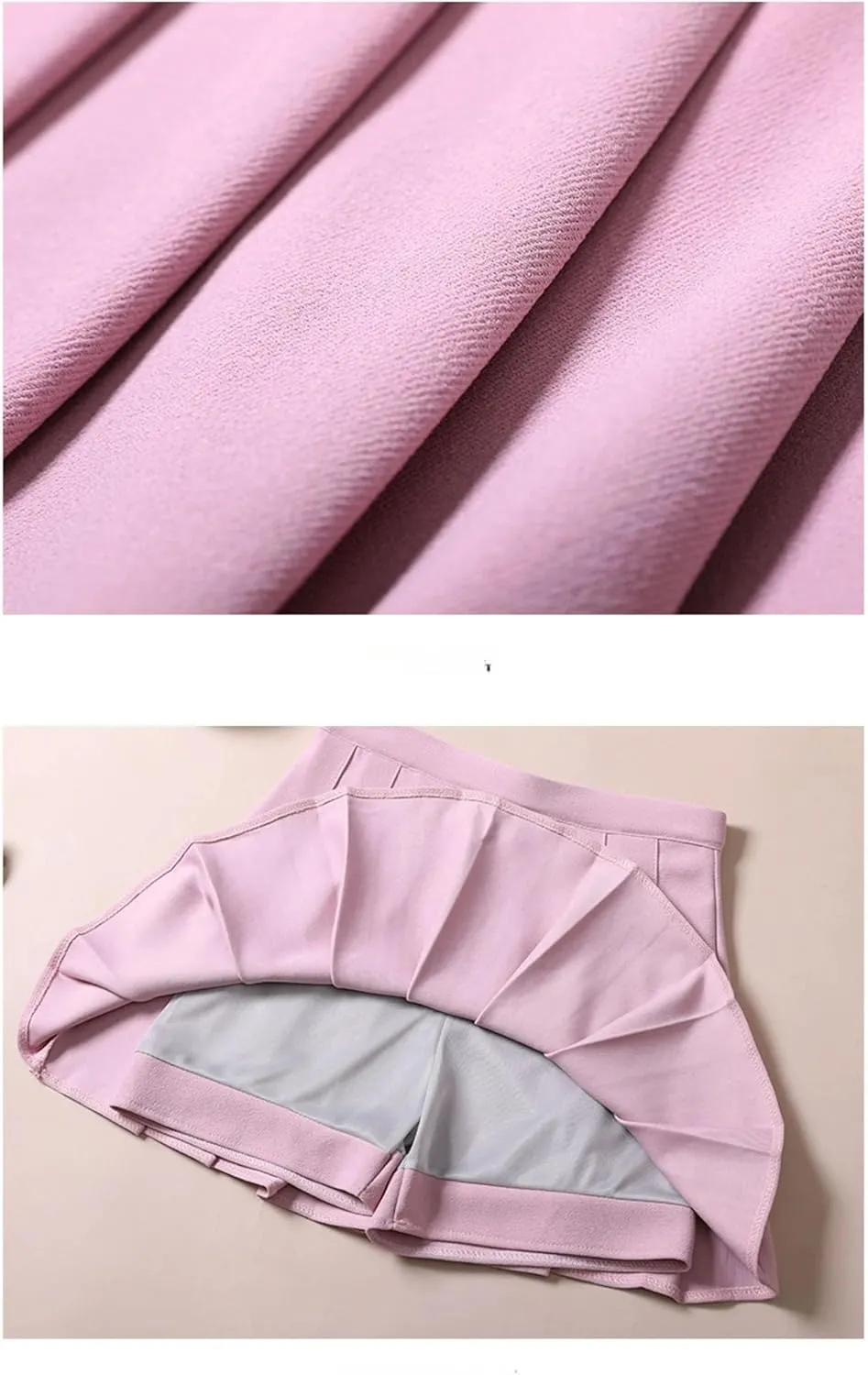 Women's Casual Short Skirts for Women Pleated High Waist Sexy Mini Skirt Athletic Short Dress