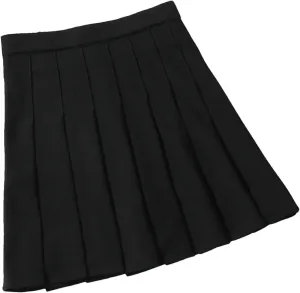 Women's High Waist Mini Skirts for Women Pleated Athletic Skirts Large Size A-Line Skirt