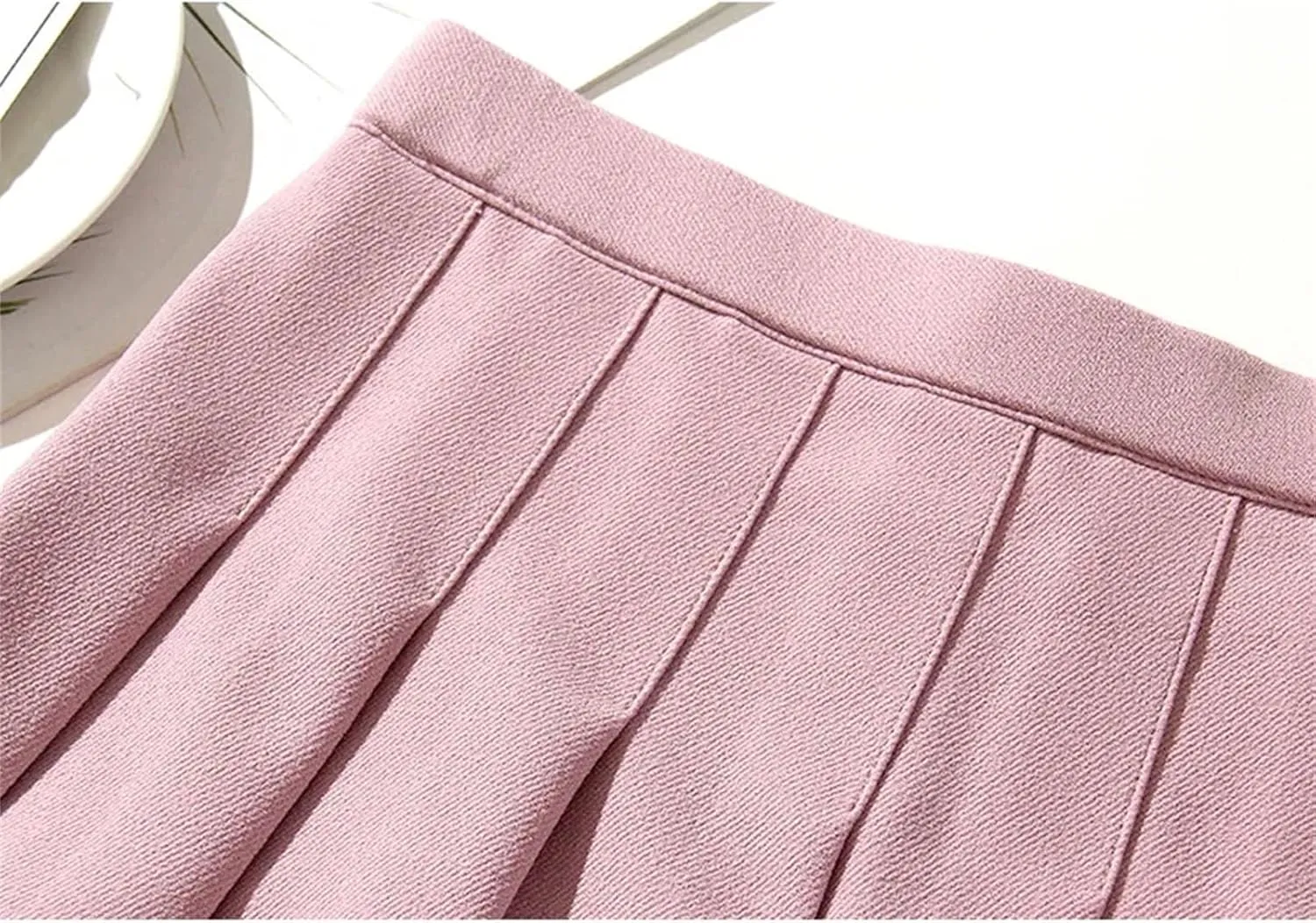 Women's High Waist Mini Skirts for Women Pleated Athletic Skirts Large Size A-Line Skirt