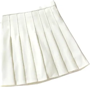 Women's High Waist Mini Skirts for Women Pleated Athletic Skirts Large Size A-Line Skirt