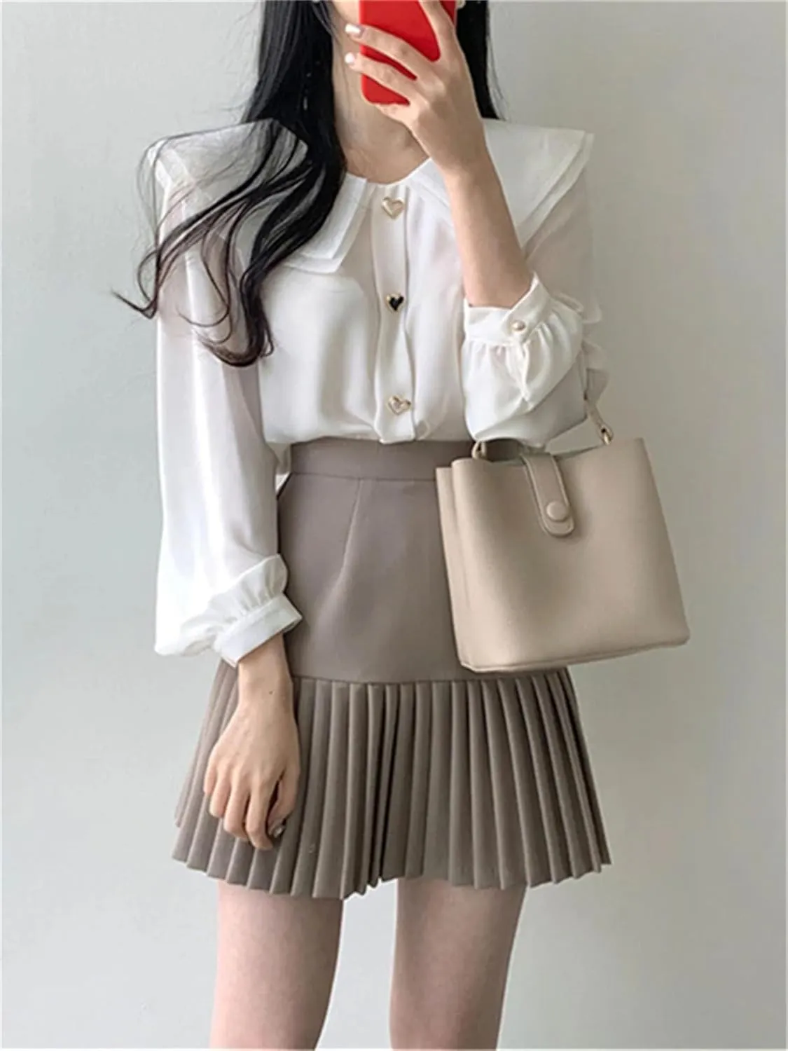 Women's High Waist Mini Skirts for Women Summer Office Elegant Short Skirts Casual Pleated Athletic Skirts