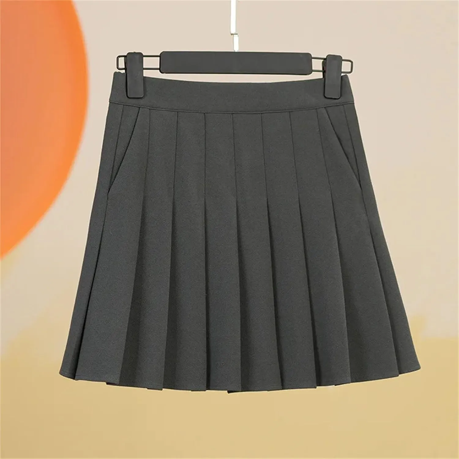Women's High-Waisted Short Skirts for Women Pleated Athletic Skirts with Pockets Sexy Mini Skirt
