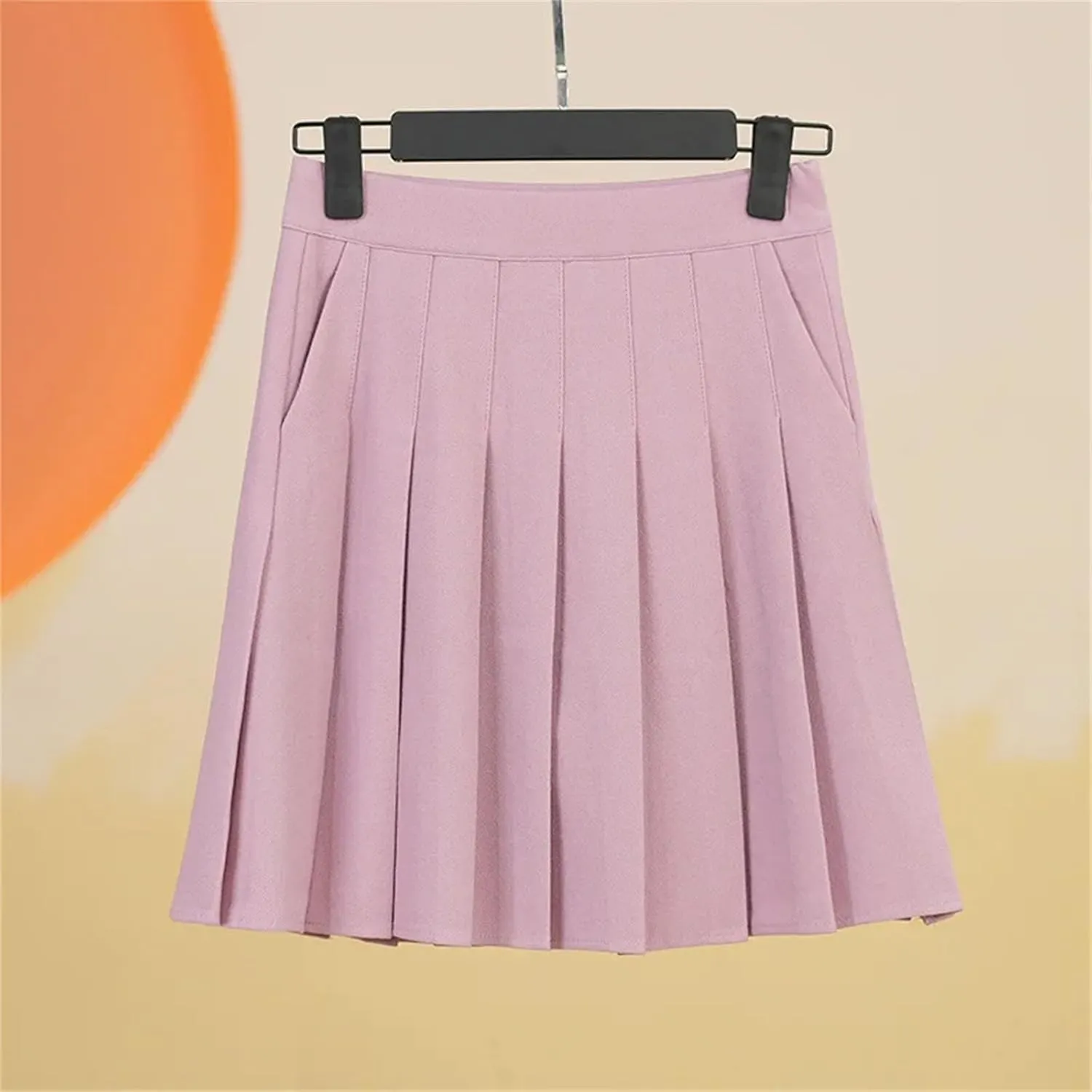Women's High-Waisted Short Skirts for Women Pleated Athletic Skirts with Pockets Sexy Mini Skirt