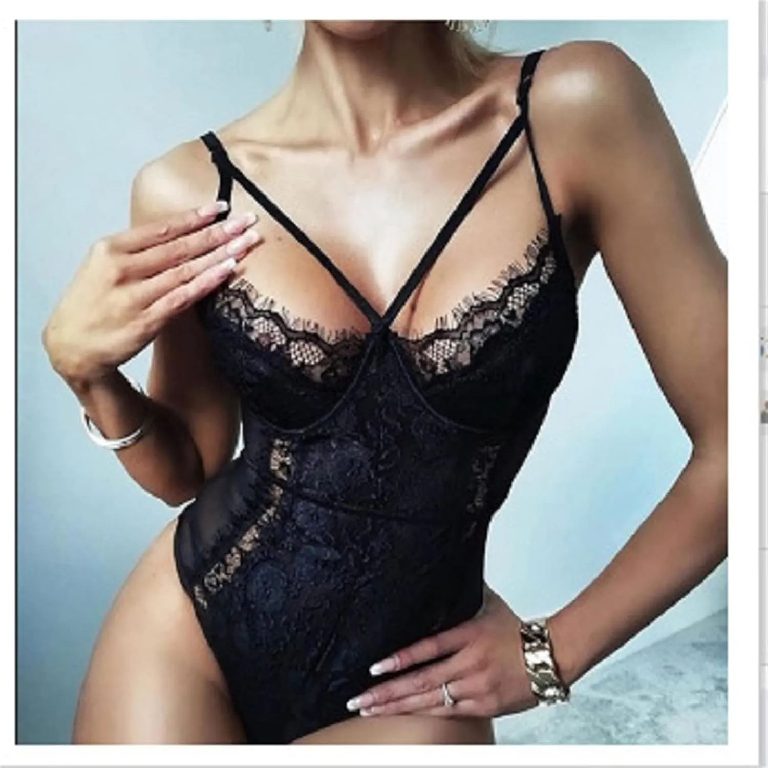 Womens Lingerie Two Piece 2 Piece Sleepwear Camisole with Shorts Outfit Underwired Demi Bra Set