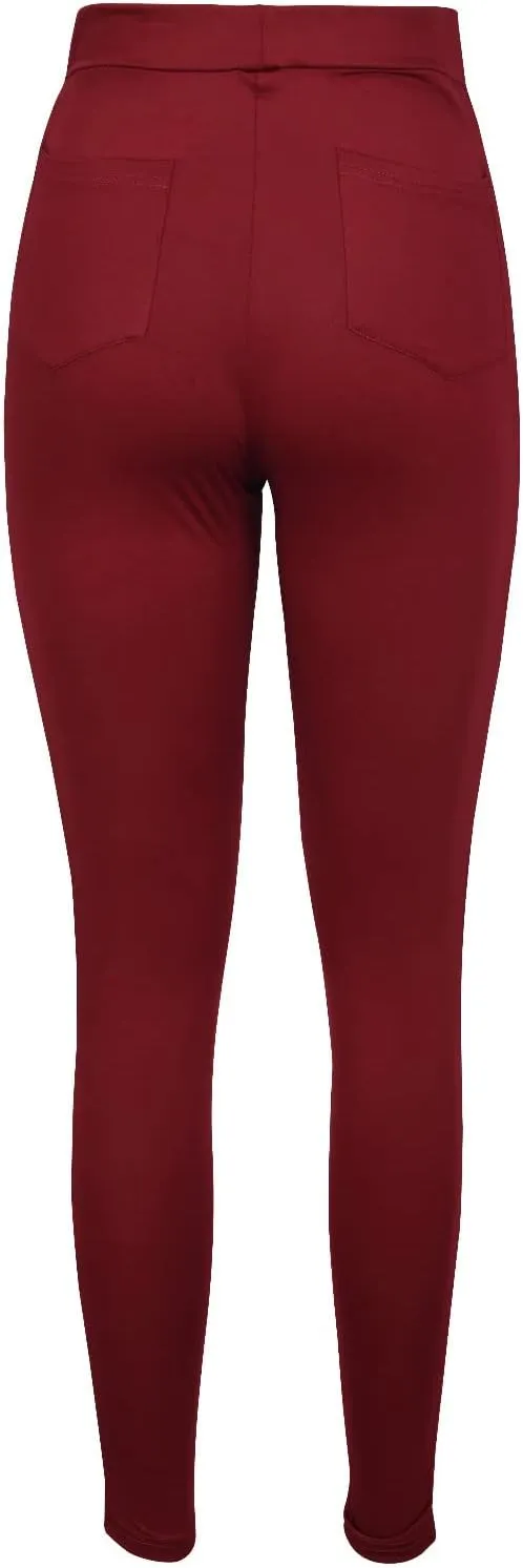 Women's Mesh Panel Side Sheer Lace High Waist Leggings Skinny Workout Yoga Pants with Pockets Athletic Activewear