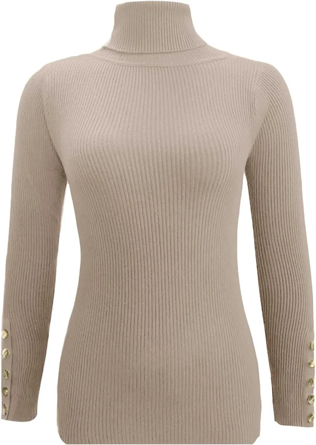 Women's Mock Turtleneck Long Sleeve Top Pullover Basic Slim Fitted Lightweight Undershirts Thermal Underwear Top