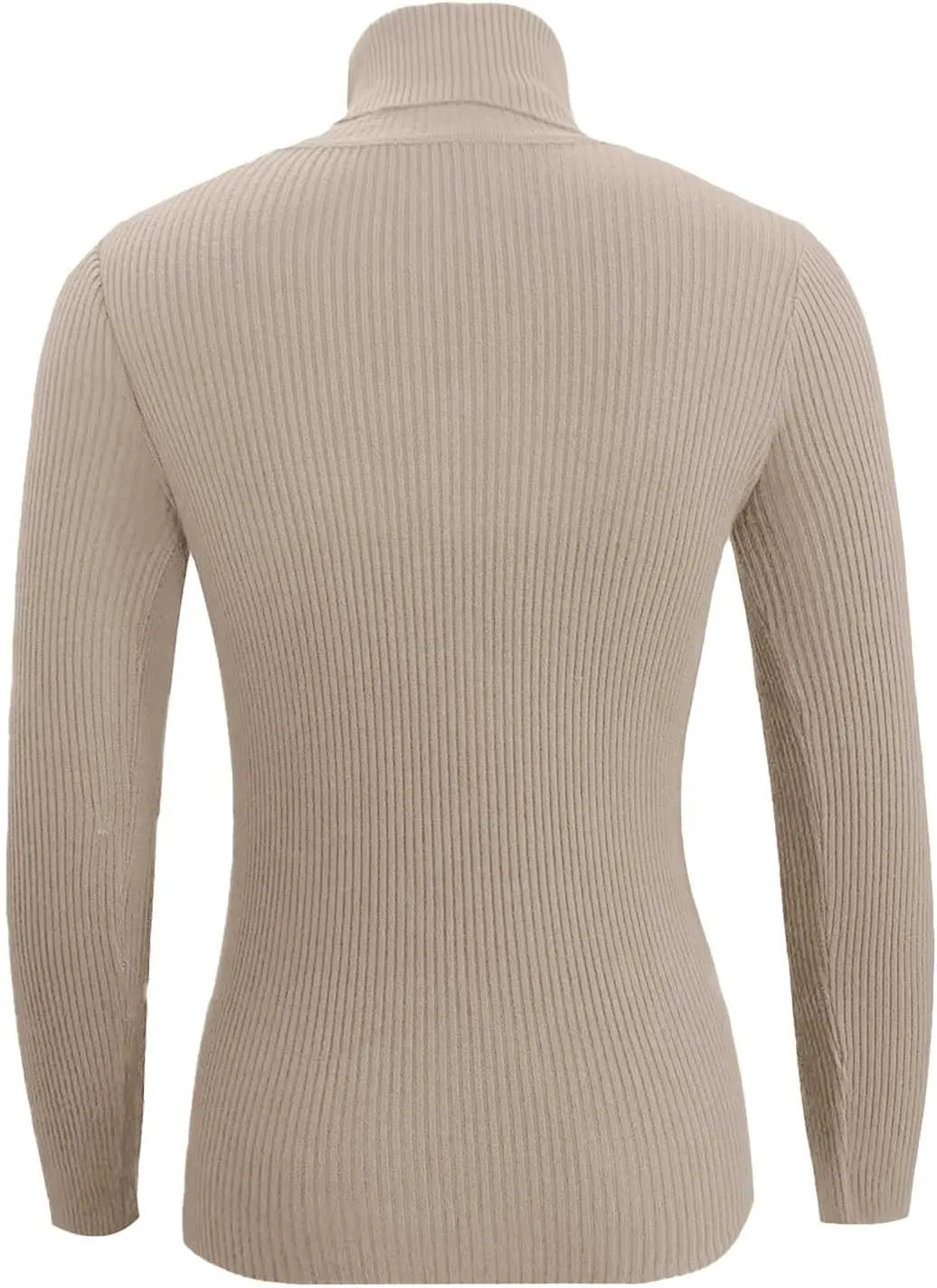 Women's Mock Turtleneck Long Sleeve Top Pullover Basic Slim Fitted Lightweight Undershirts Thermal Underwear Top