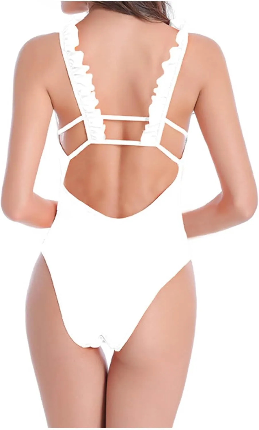 Womens One Piece Swimsuits Tummy Control Bathing Suits Sexy Backless Slimming Swimwear for Summer Beach