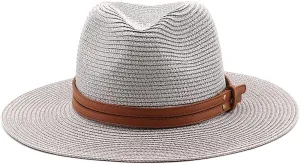 Womens Panama Hats Wide Brim Sun Hat Beach Hat for Men Protection Cap for Travel