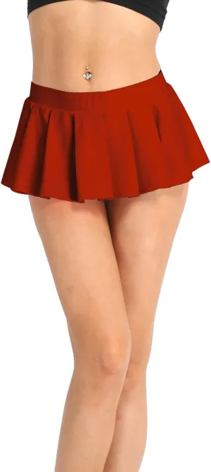 Women's Ruffled Pleated Mini Skirt Schoolgirl Role Play Lingerie Nightwear Clubwear