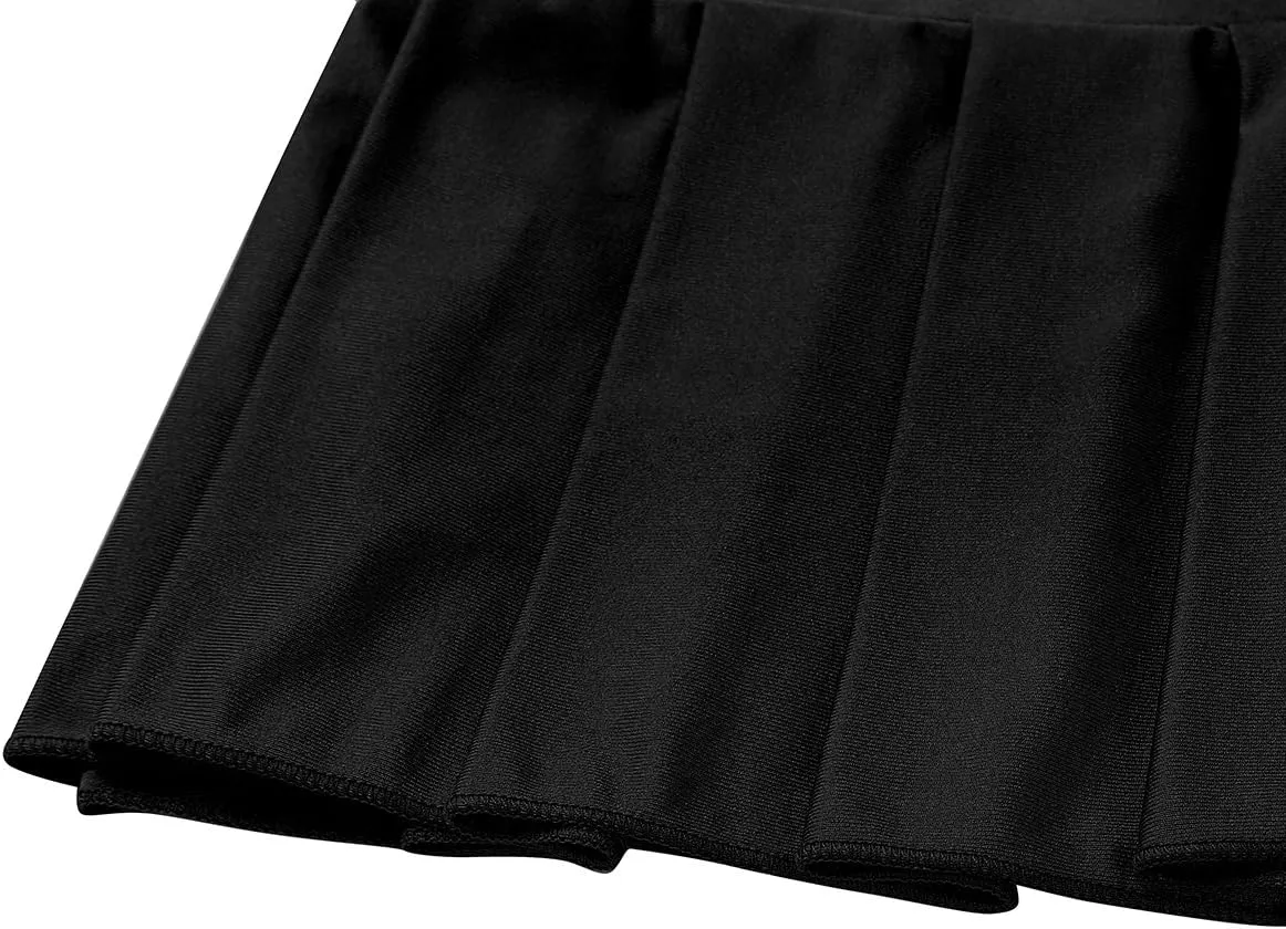 Women's Ruffled Pleated Mini Skirt Schoolgirl Role Play Lingerie Nightwear Clubwear