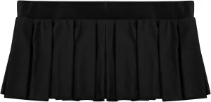 Women's Schoolgirl Role Play Pleated Mini Skirt Ruffle Lingerie Dress