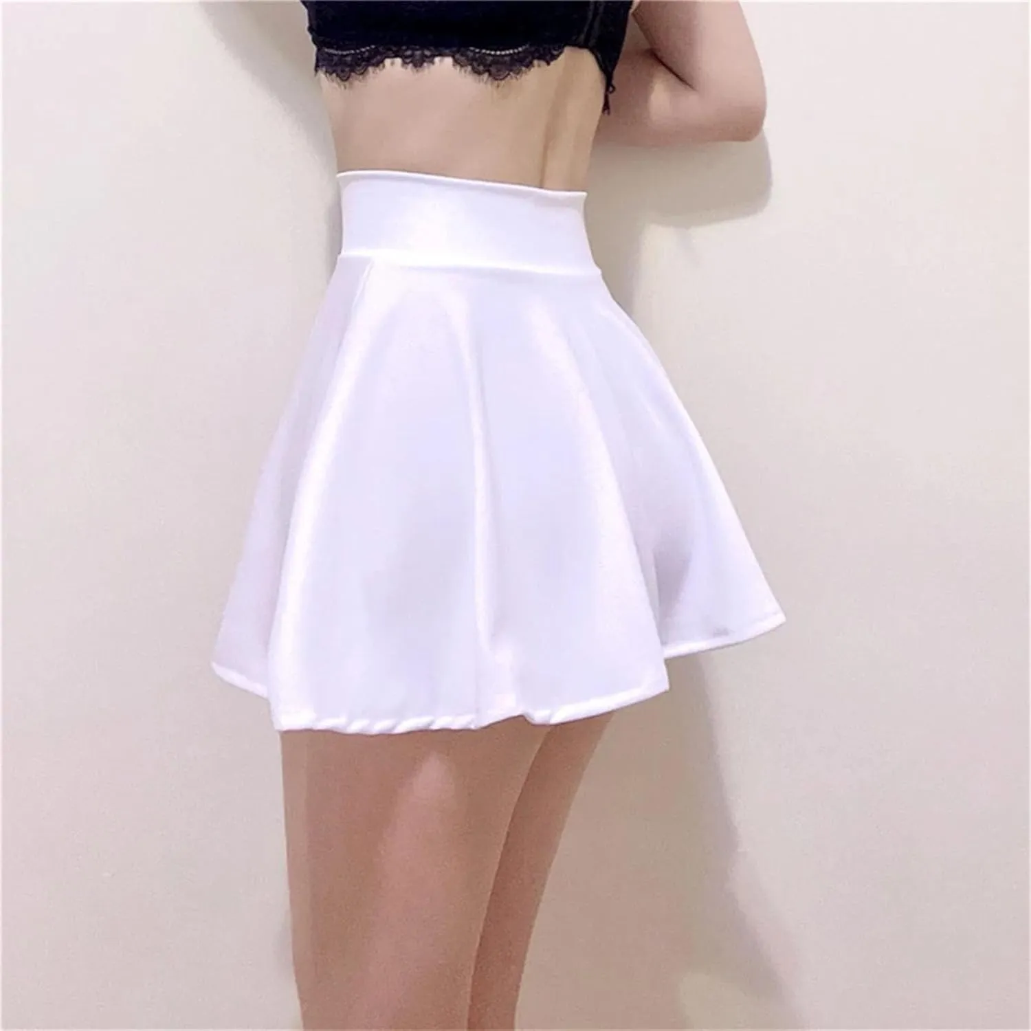 Women's Sexy Skirts for Women Mini Pleated Skirt High Waist Short Skirt Without Lining
