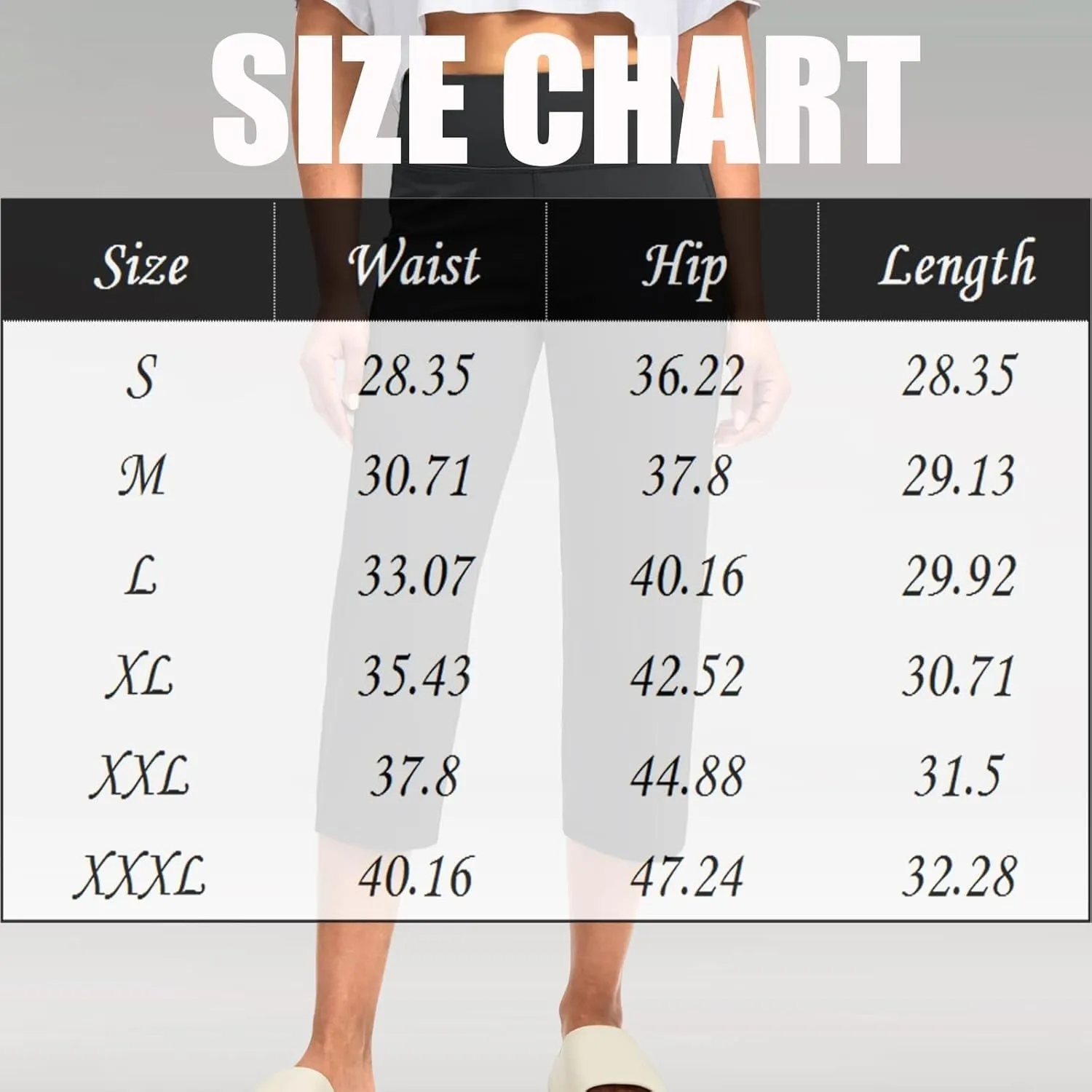 Women's Straight Leg Yoga Capris High Waist Tummy Control Bootcut Crop Pants Athletic Workout Leggings with Pockets