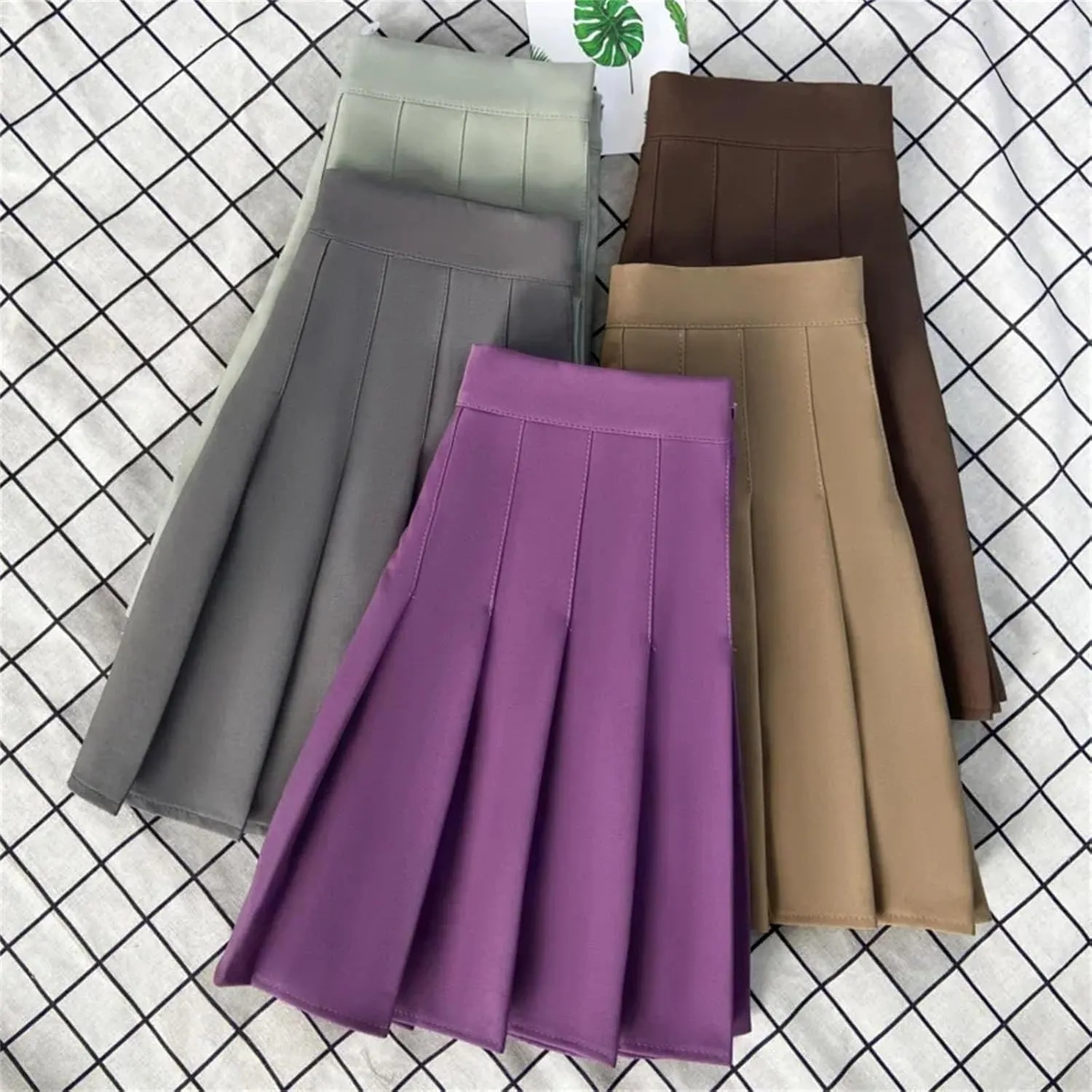 Women's Summer High Waist Line Pleated Mini Skirts for Women Casual Sports Short Skirt
