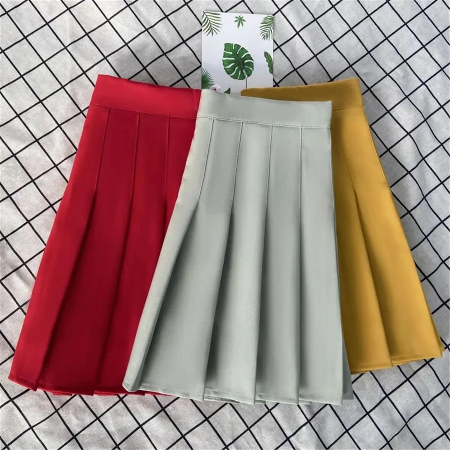 Women's Summer High Waist Line Pleated Mini Skirts for Women Casual Sports Short Skirt