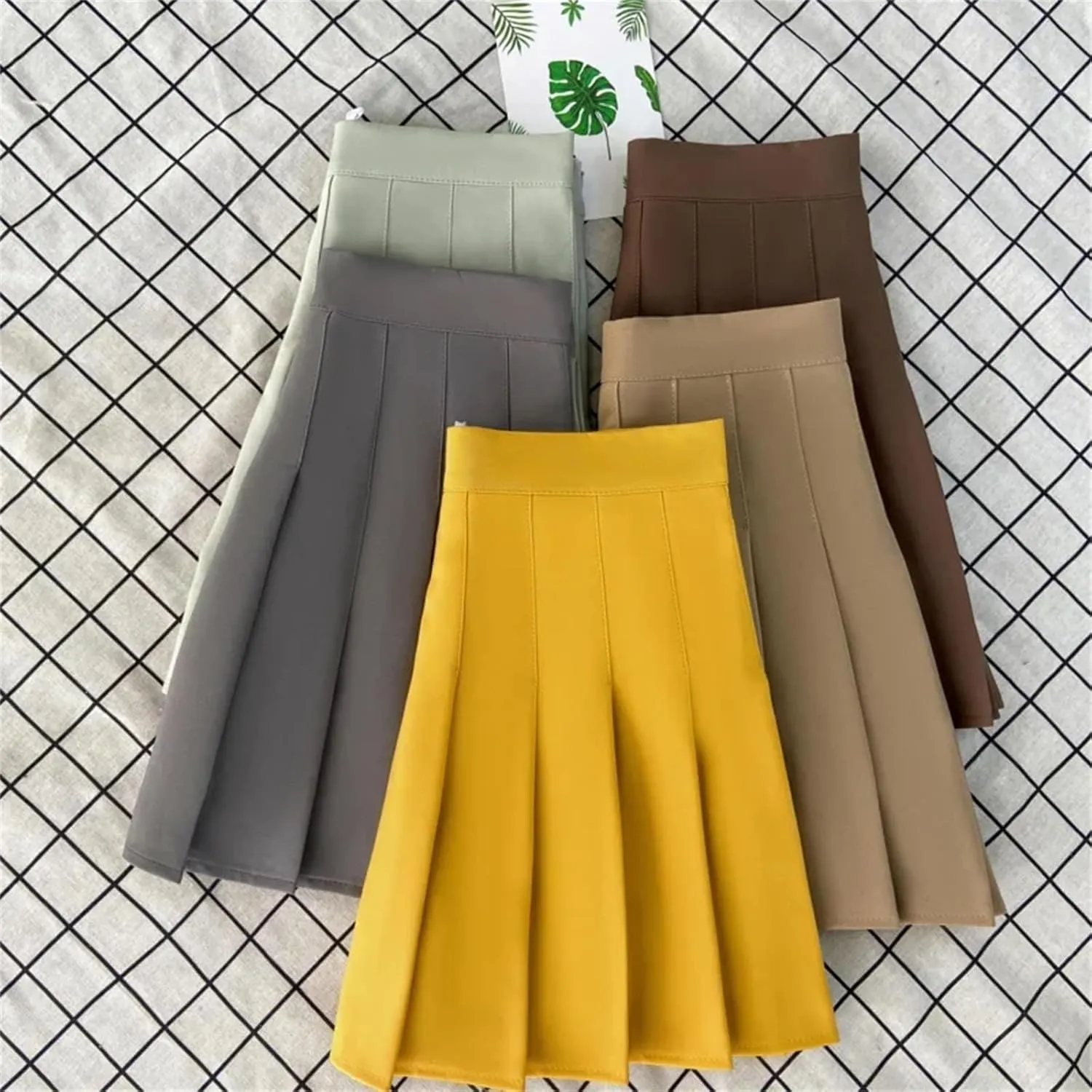 Women's Summer High Waist Line Pleated Mini Skirts for Women Casual Sports Short Skirt