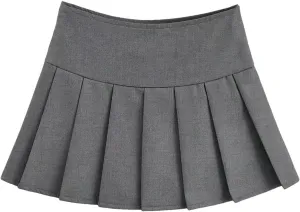 Women's Summer High Waisted Short Skirts for Women Vintage Pleated Sexy Mini Skirts Womens Tennis Skirt