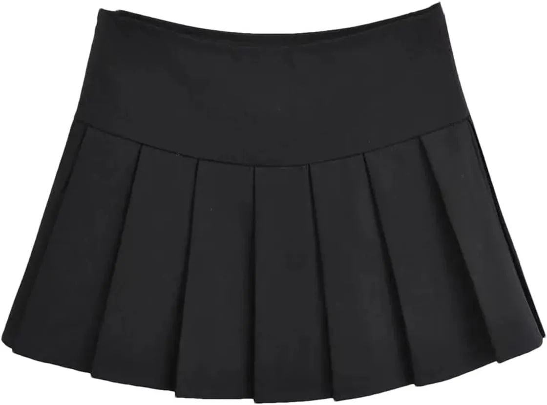 Women's Summer High Waisted Short Skirts for Women Vintage Pleated Sexy Mini Skirts Womens Tennis Skirt