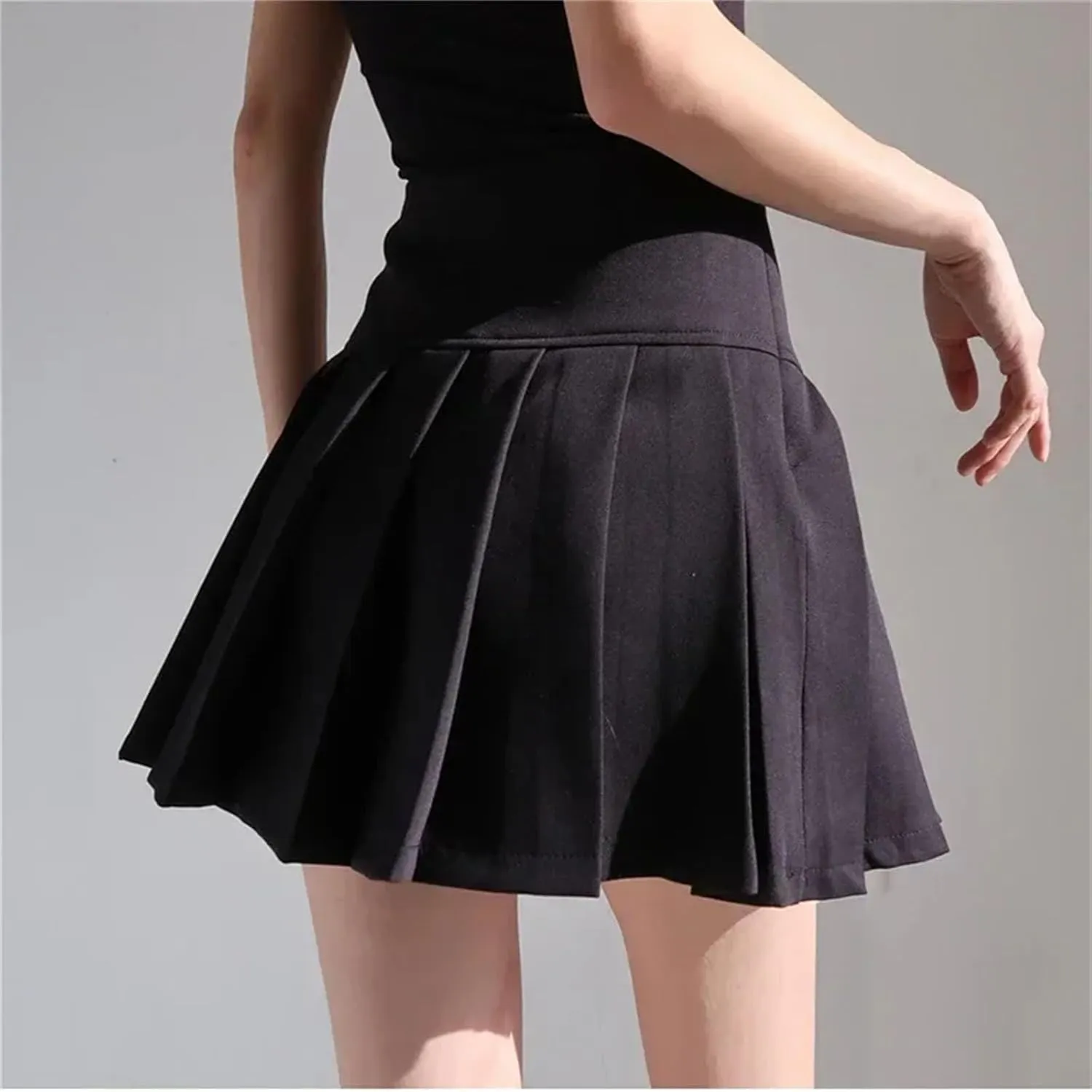 Women's Summer Short Pleated Skirt for Women High Waist Sexy Mini Skirts Female Pleated Athletic Skirts