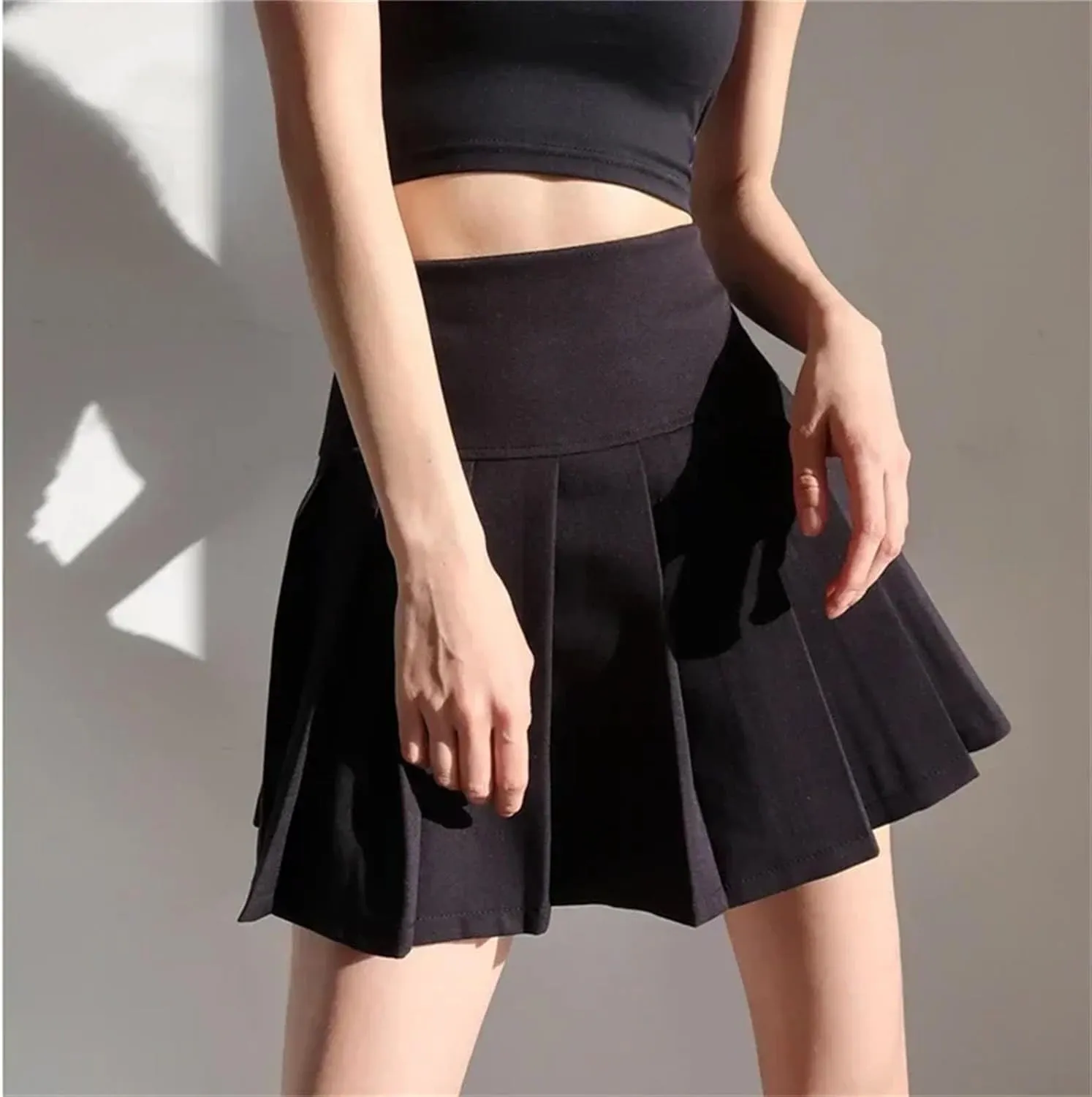 Women's Summer Short Pleated Skirt for Women High Waist Sexy Mini Skirts Female Pleated Athletic Skirts