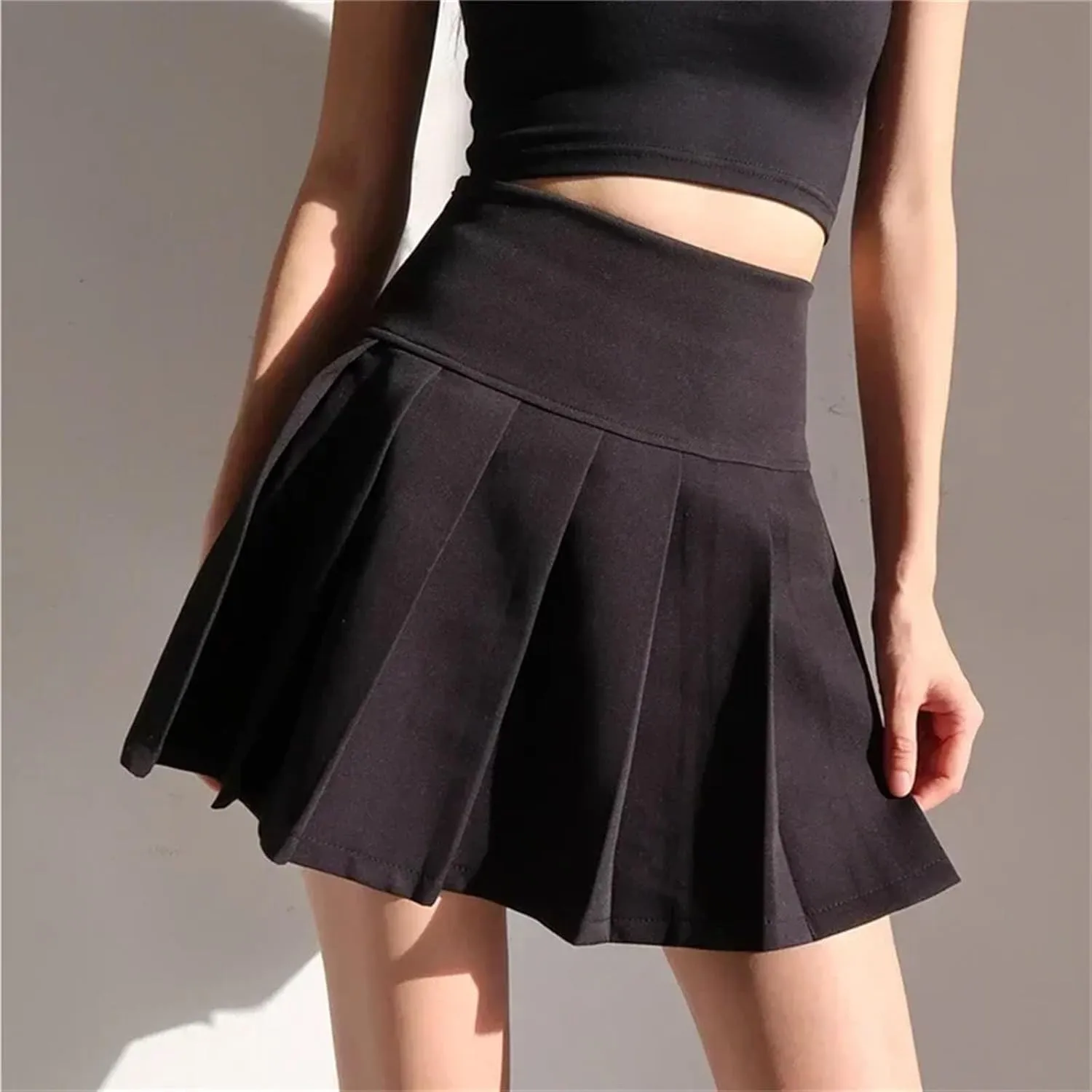 Women's Summer Short Pleated Skirt for Women High Waist Sexy Mini Skirts Female Pleated Athletic Skirts