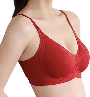 Womens Underwear and Bras Lined Strappy Sports Bras Stretchable Seamless Seniors High Support Thermal Underwear