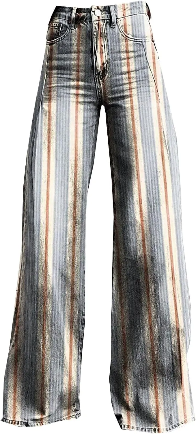 Workout Loose Pants with Pockets Printed Casual Pants Womens Wide Leg Yoga Pants Yoga Pants Joggers for Women with