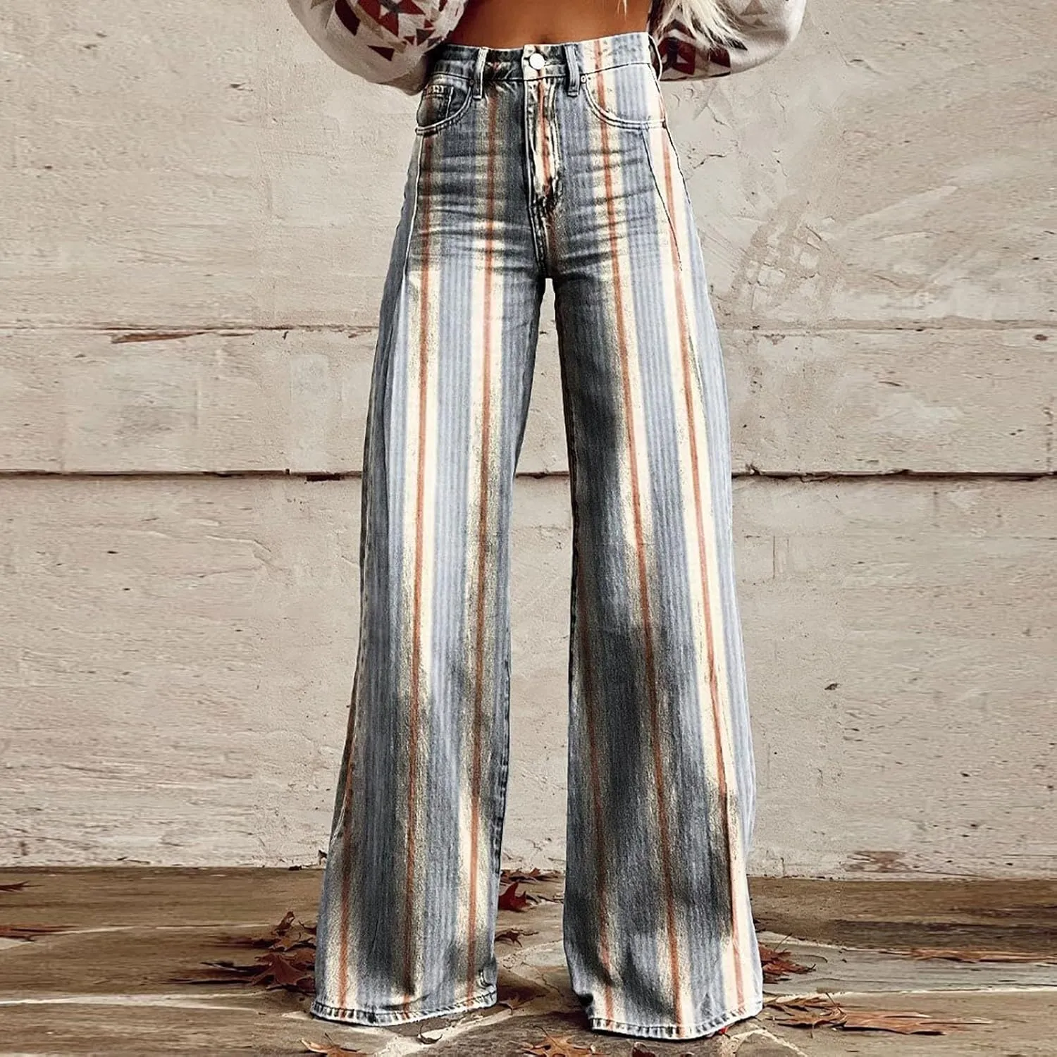 Workout Loose Pants with Pockets Printed Casual Pants Womens Wide Leg Yoga Pants Yoga Pants Joggers for Women with