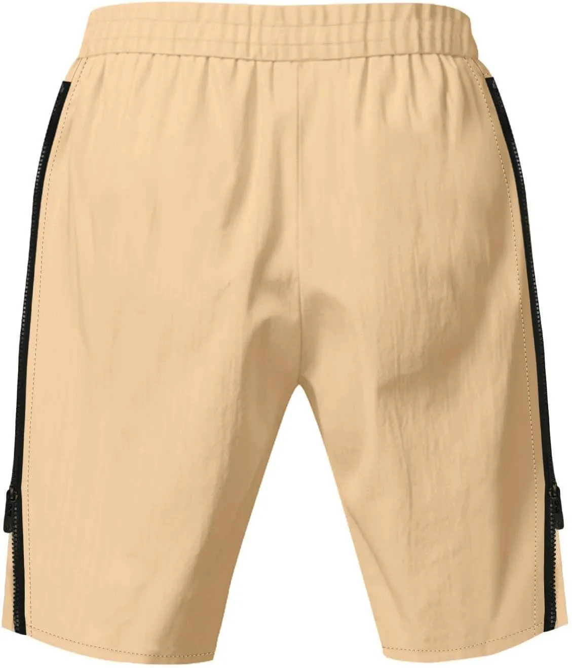 Workout Shorts Men Knee Length Athletic Basketball Gym Gear Quick Dry Lightweight Active Wear with Side Zipper Split