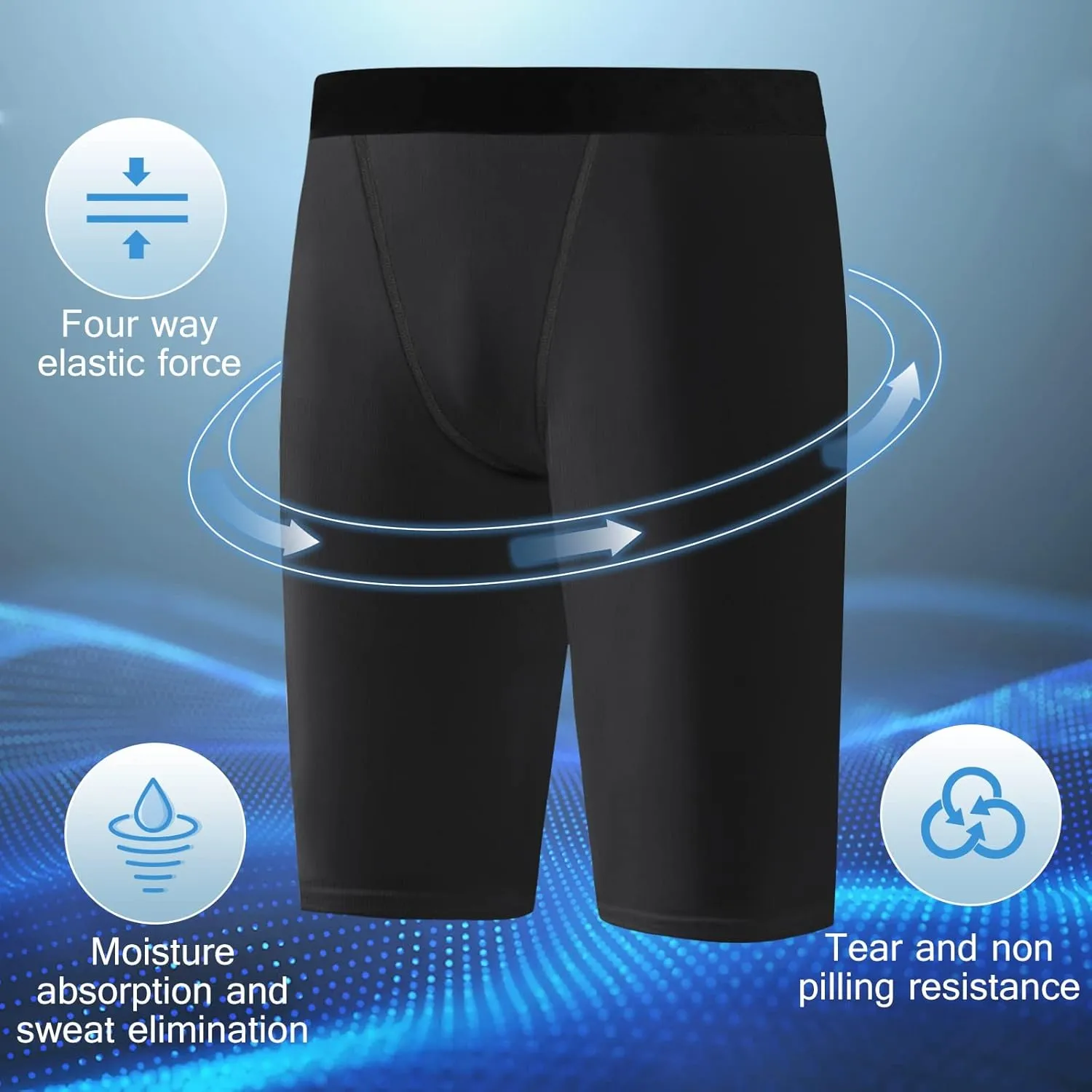 Youth Boys Compression Shorts,Spandex Athletic Kids Running Compression Underwear Sport Base Layer