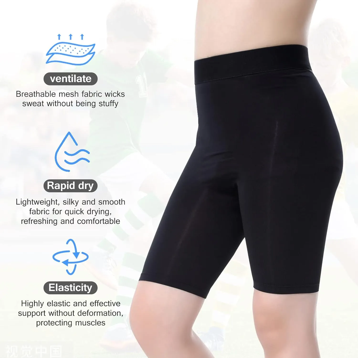 Youth Boys Compression Shorts,Spandex Athletic Kids Running Compression Underwear Sport Base Layer